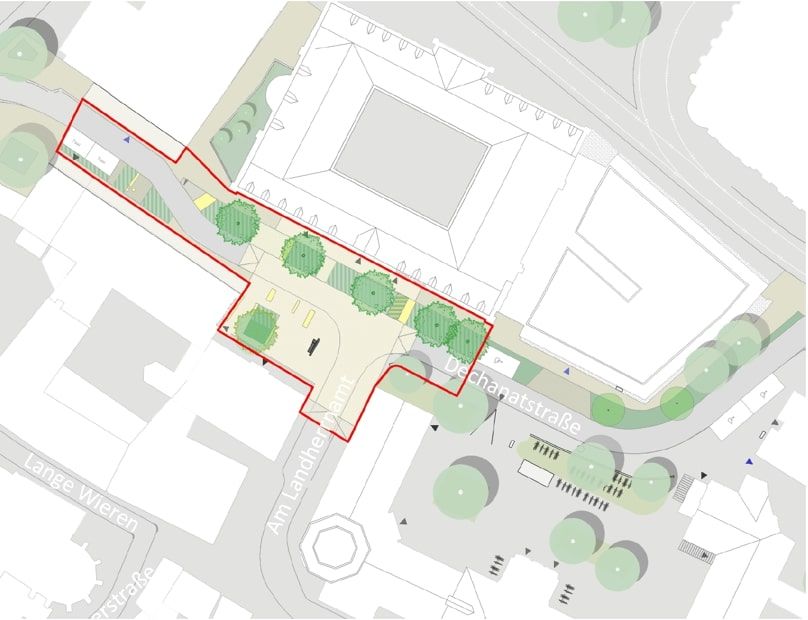 Lageplan Dechanatstraße (Phase Null)