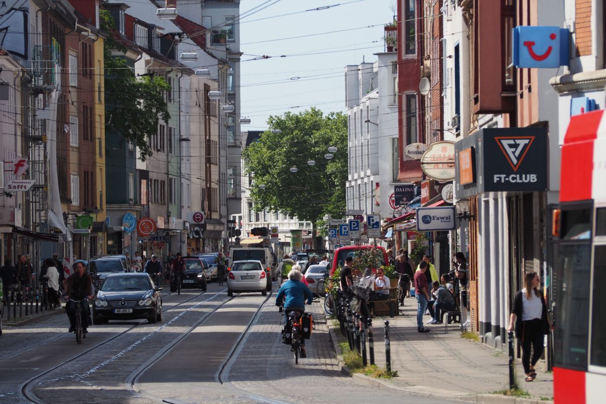 Straßenszene im Bremer Viertel